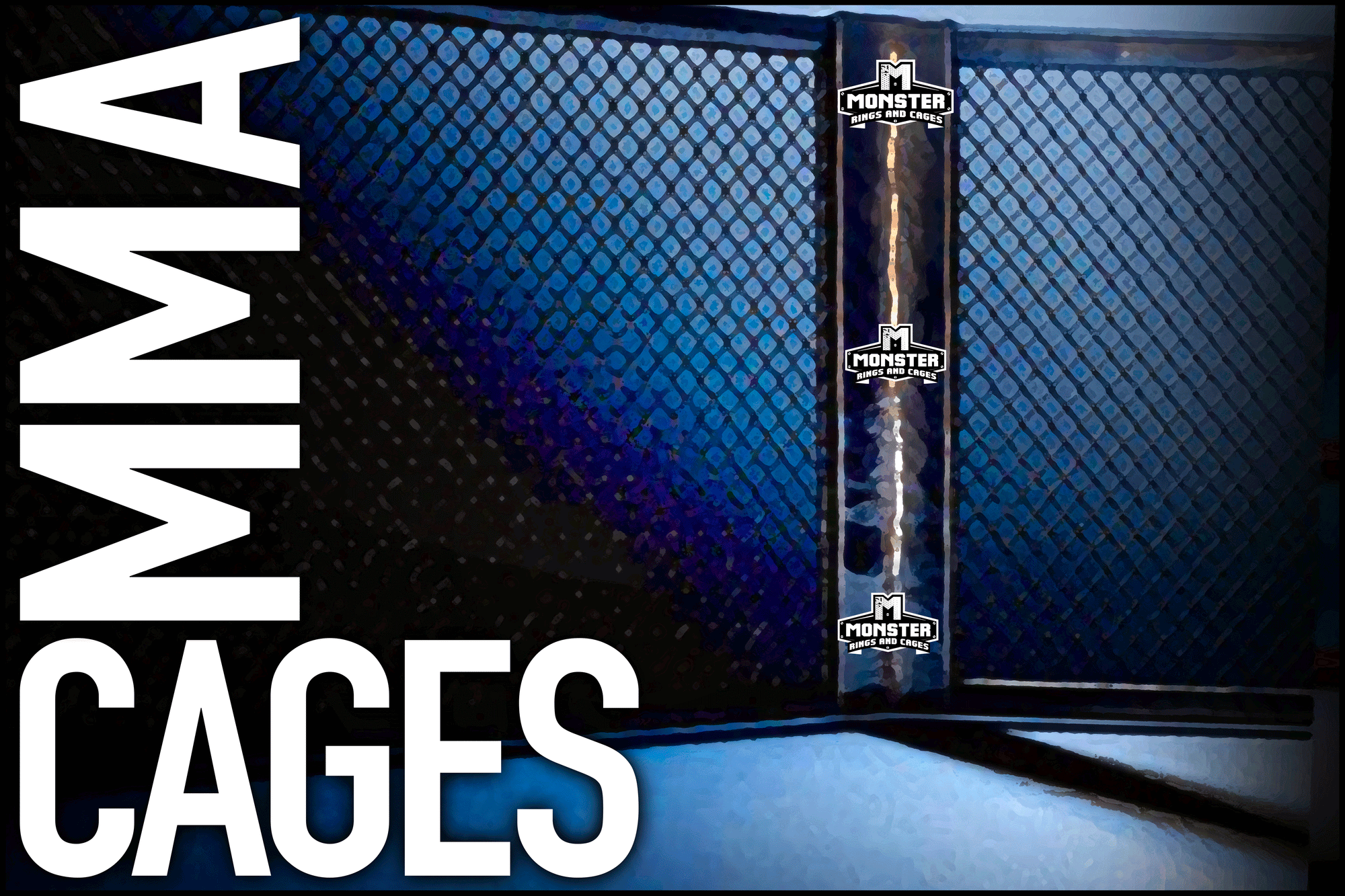 We build the very best MMA Cages for promoters and for gyms.  Octagon cages, Circle Cages, Hexagon cages, and more.  Buy factory direct and save.