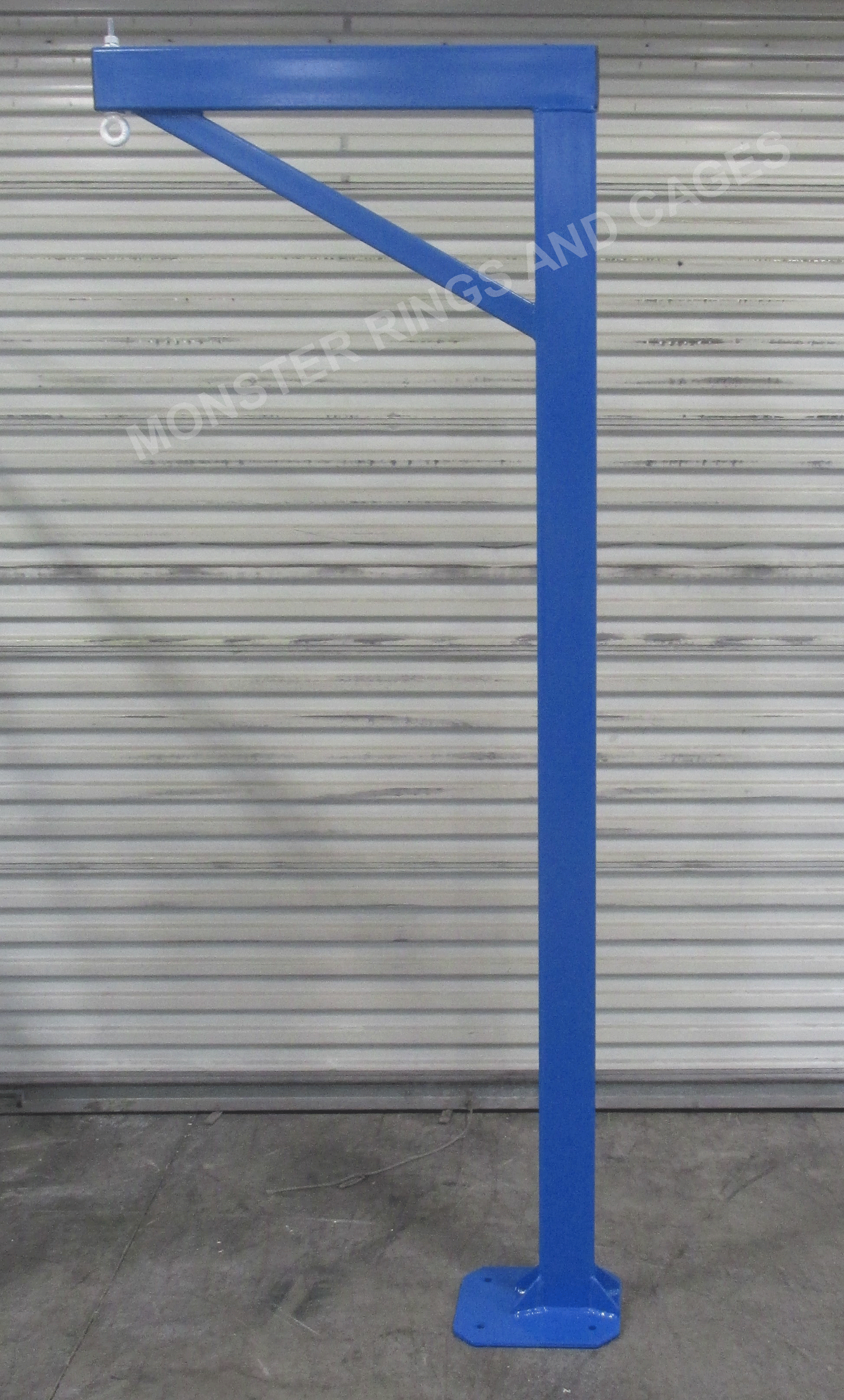 Monster Hangman Bag stand in blue