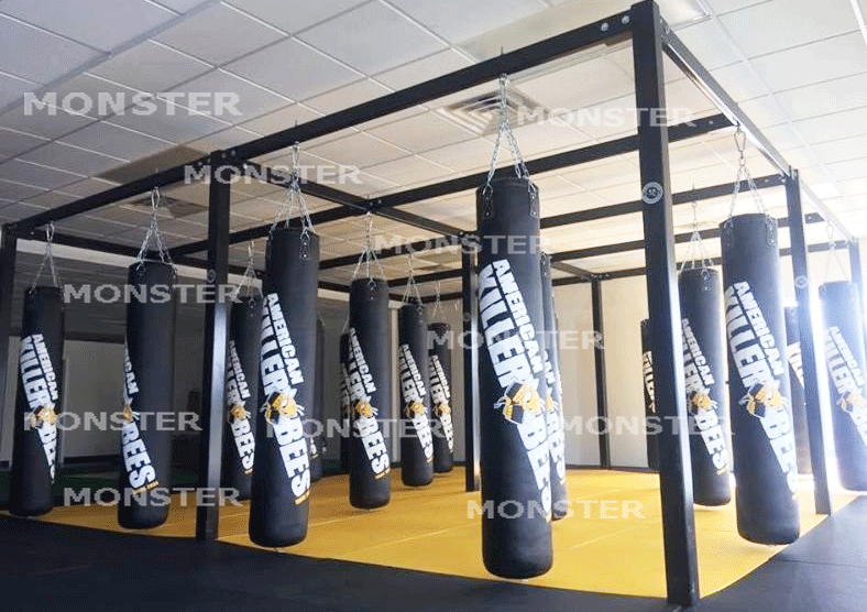 Your punching bag rack needs to be built by Monster Rings and Cages