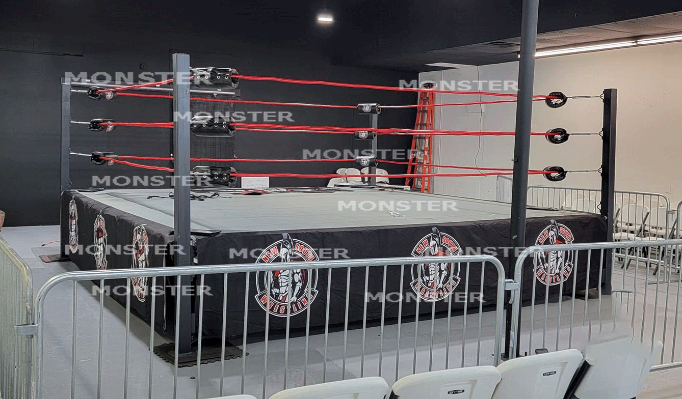 A Monster Style 2 Pro Wrestling Ring is built to take the abuse of a very active promoter and wrestling school