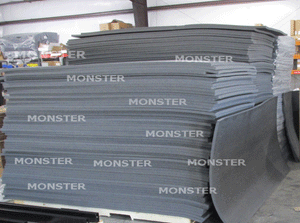 Monster Rings and Cages stocks hundreds of sheets of boxing ring padding