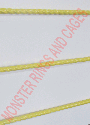 Monster Rings and Cages offers real rope wrestling ring ropes in a variety of colors and sizes