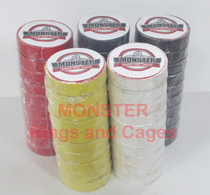 Monster Ring Rope Tape is available to tape your ring ropes to color